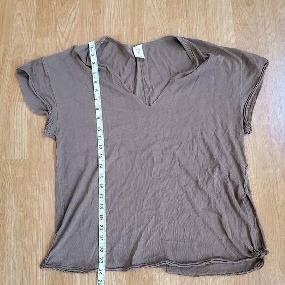 Free People Lilly Side Tie Tee Sz XS - Picture 8 of 11